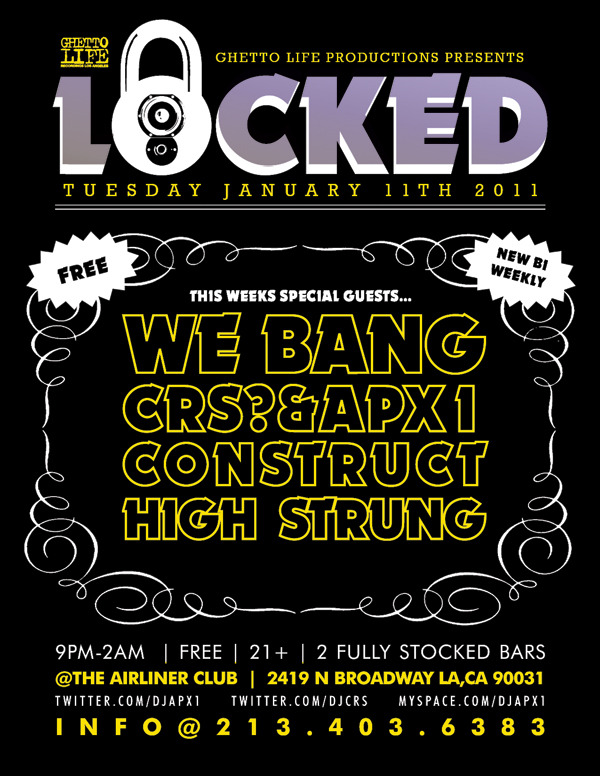 Locked Flyer for January 11th 2011